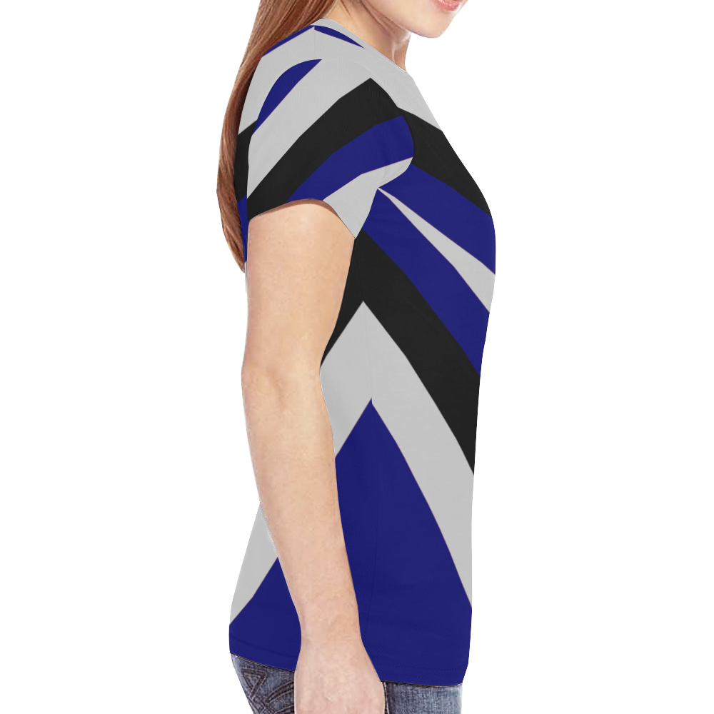 racer blu New All Over Print T-shirt for Women (Model T45)