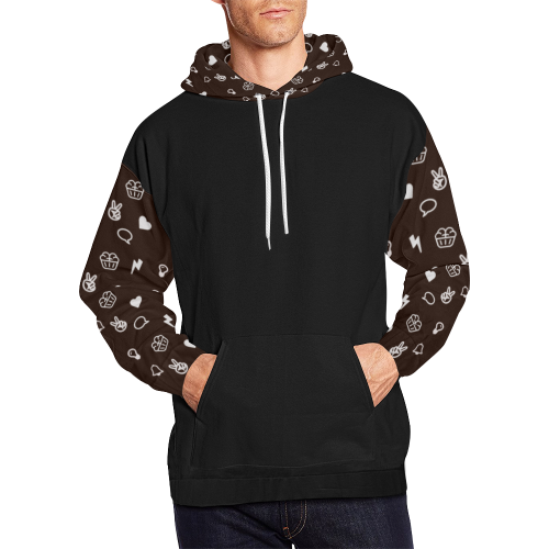 Mindbakery Merch Pattern All Over Print Hoodie for Men (USA Size) (Model H13)