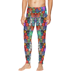 Sugar Skulls - Calaveras Men's All Over Print Leggings (Model L38)