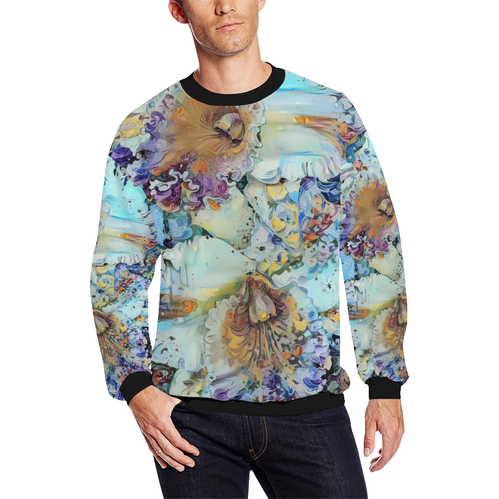 my love 51b All Over Print Crewneck Sweatshirt for Men (Model H18)