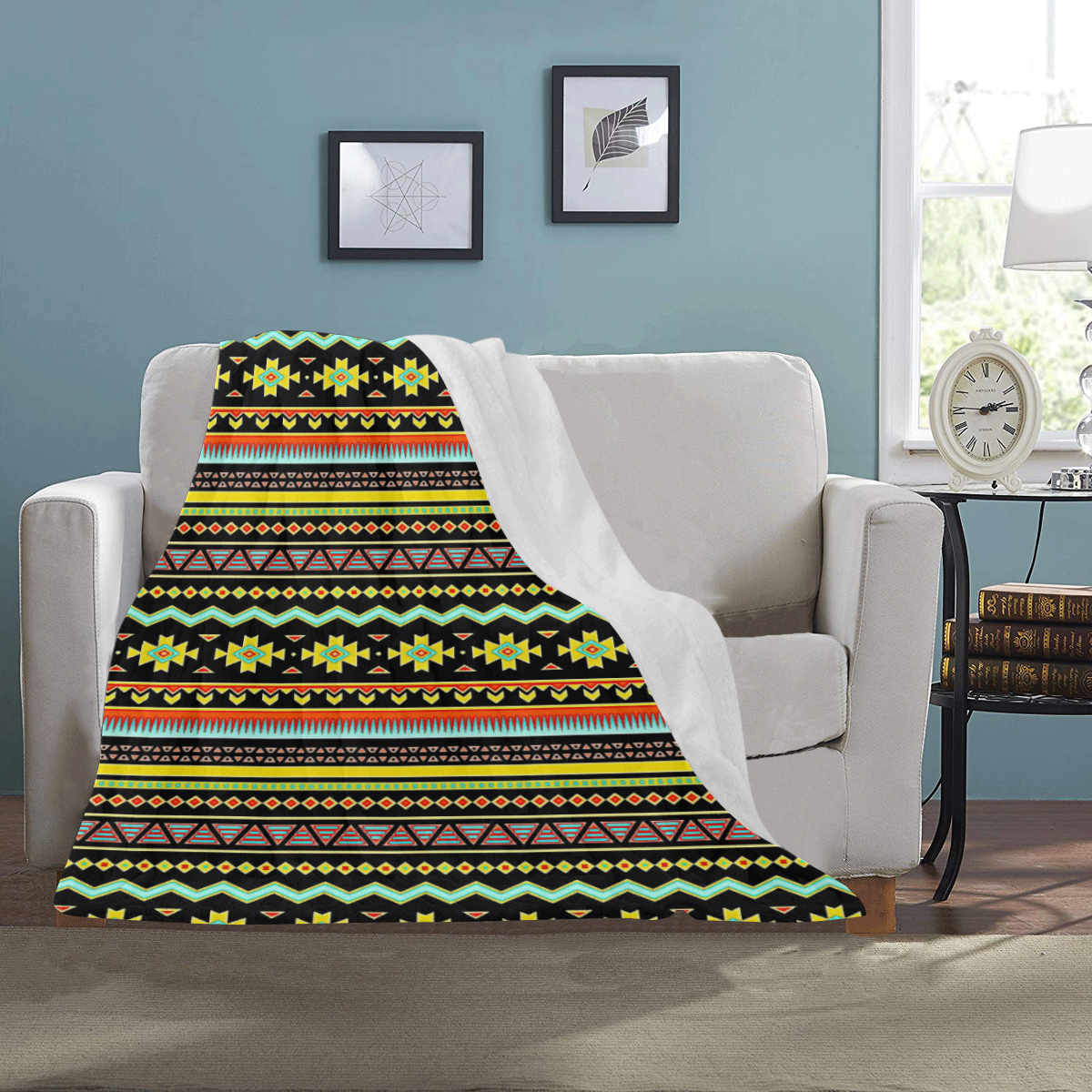 bright tribal Ultra-Soft Micro Fleece Blanket 30''x40''