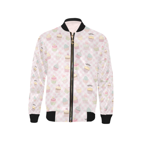 Cupcakes Kids' All Over Print Bomber Jacket (Model H40)