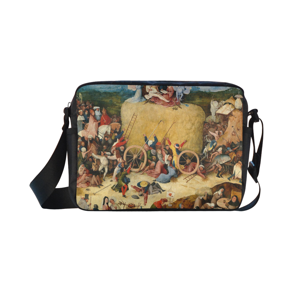 Hieronymus Bosch-The Haywain Triptych 2 Classic Cross-body Nylon Bags (Model 1632)
