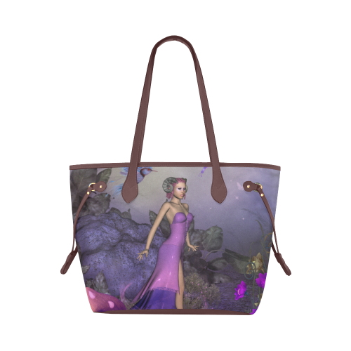 Beautiful fantasy women Clover Canvas Tote Bag (Model 1661)