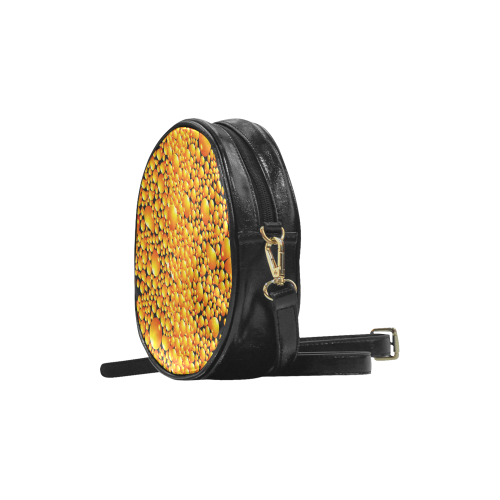 yellow bubble Round Sling Bag (Model 1647)