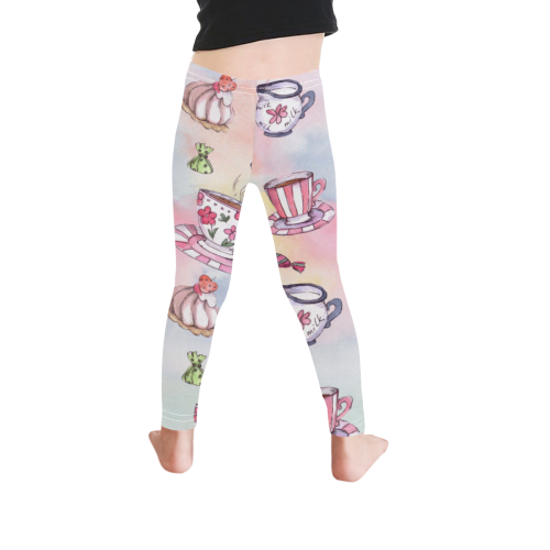 Coffee and sweeets Kid's Ankle Length Leggings (Model L06)