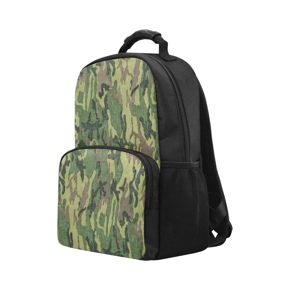 Military Camo Green Woodland Camouflage Unisex Laptop Backpack (Model 1663)