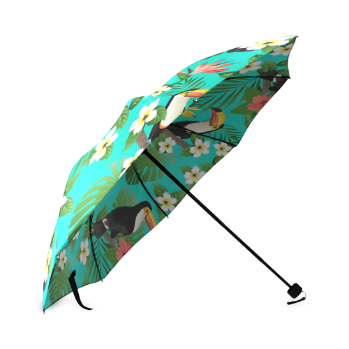 Tropical Summer Toucan Pattern Foldable Umbrella (Model U01)