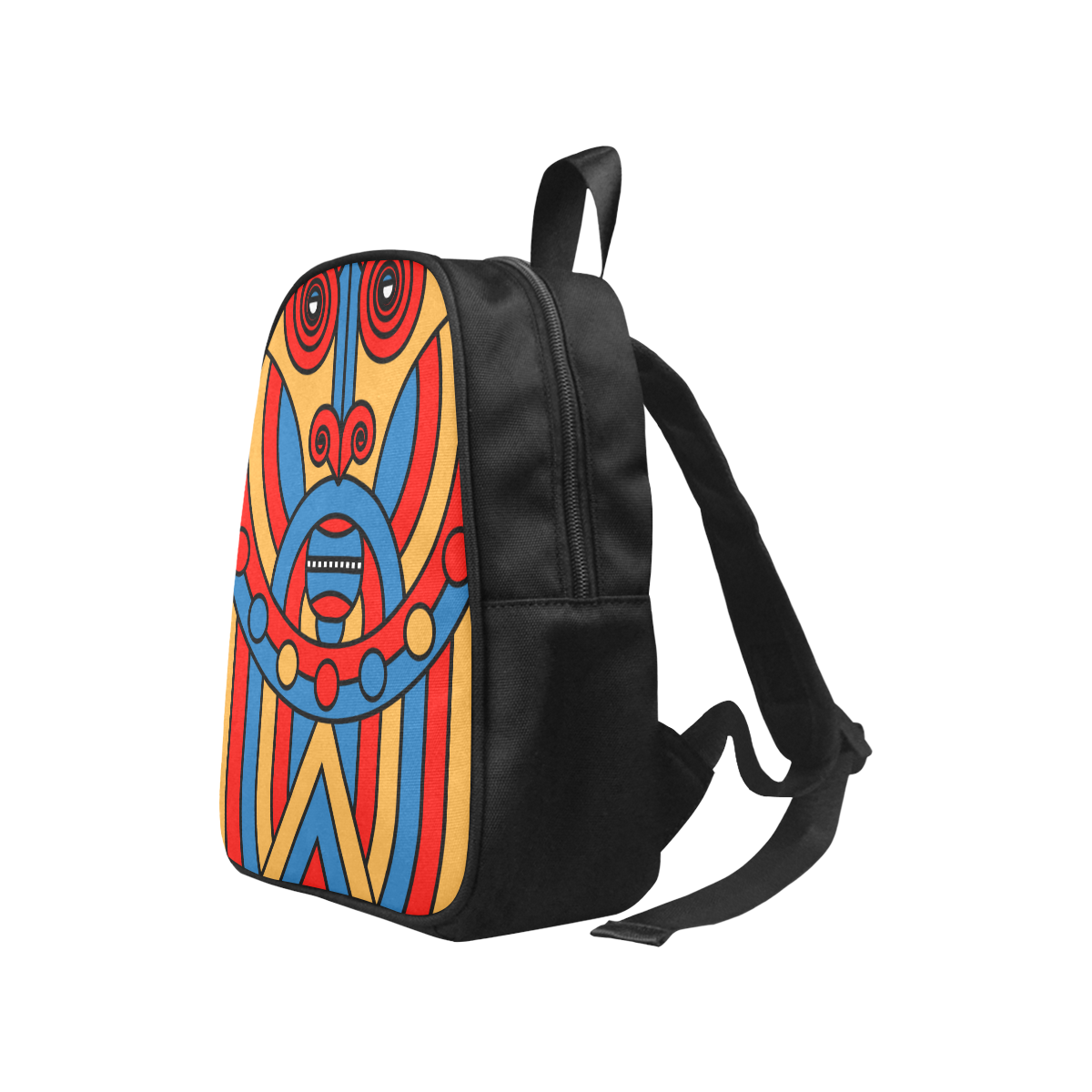 Aztec Maasai Lion Tribal Fabric School Backpack (Model 1682) (Small)
