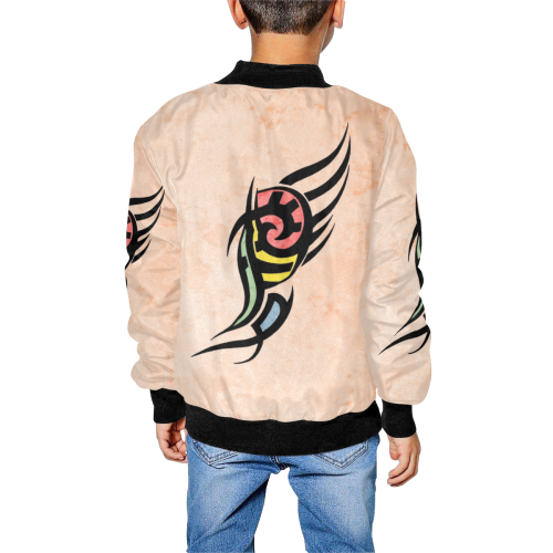 Tattoo by Nico Bielow Kids' All Over Print Bomber Jacket (Model H40)