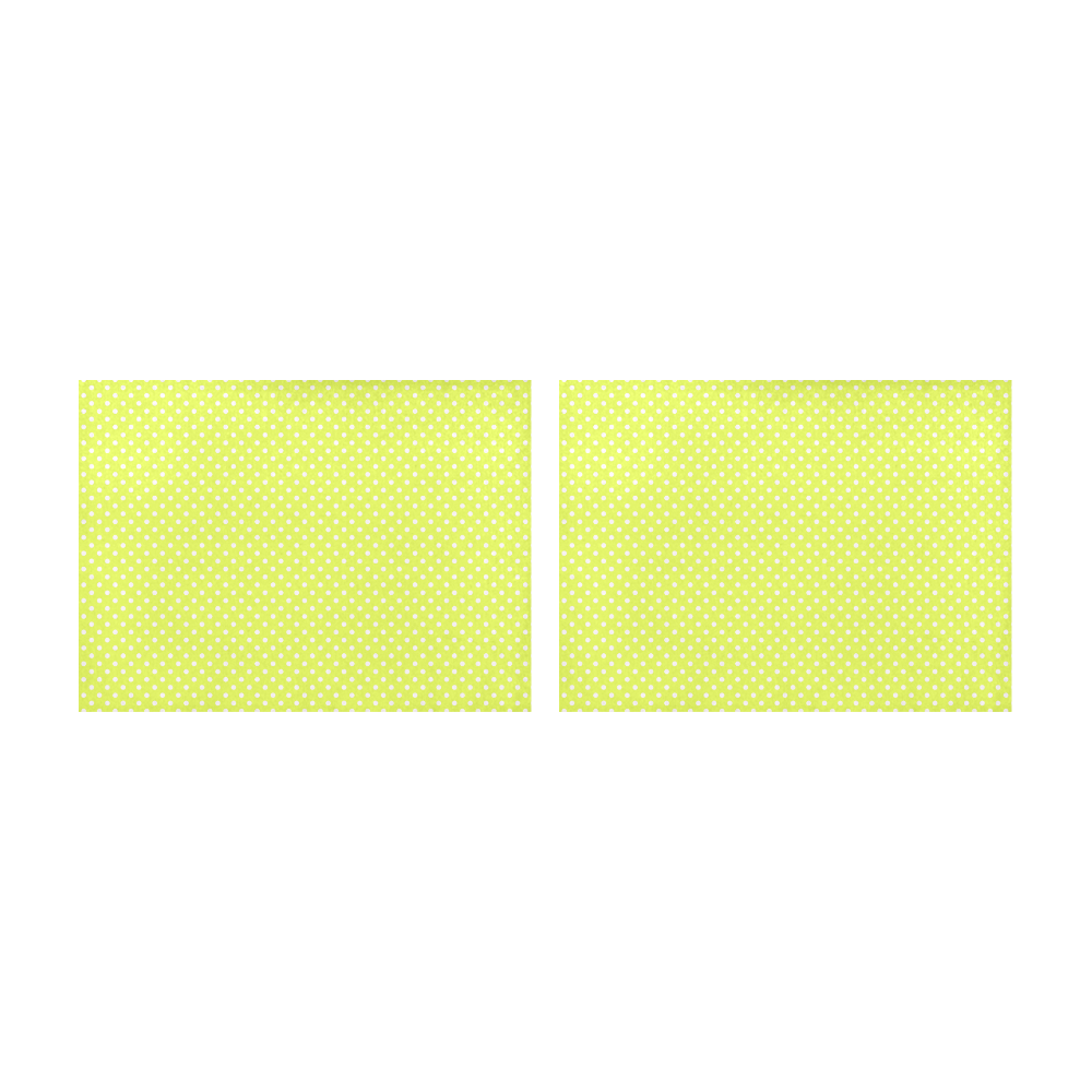 Yellow polka dots Placemat 14’’ x 19’’ (Set of 2)