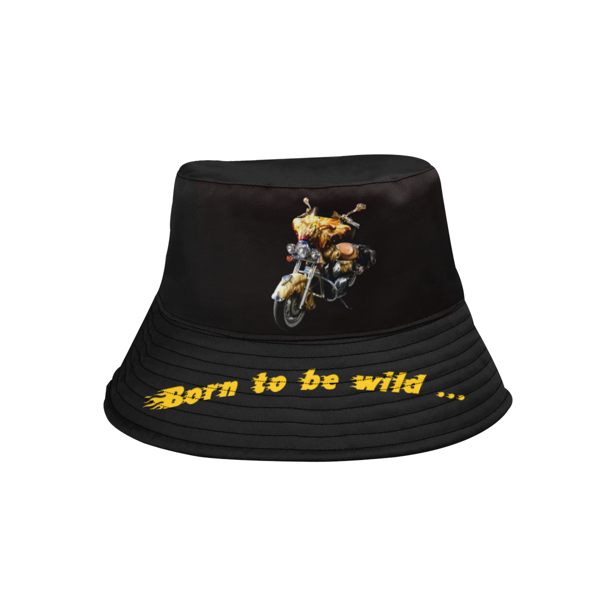 Born to be wild Motorcycle All Over Print Bucket Hat