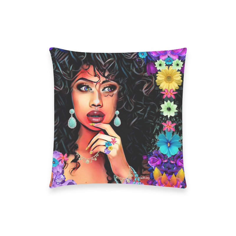 ARTSADDFLOWERZ PILLO REMIX Custom  Pillow Case 18"x18" (one side) No Zipper