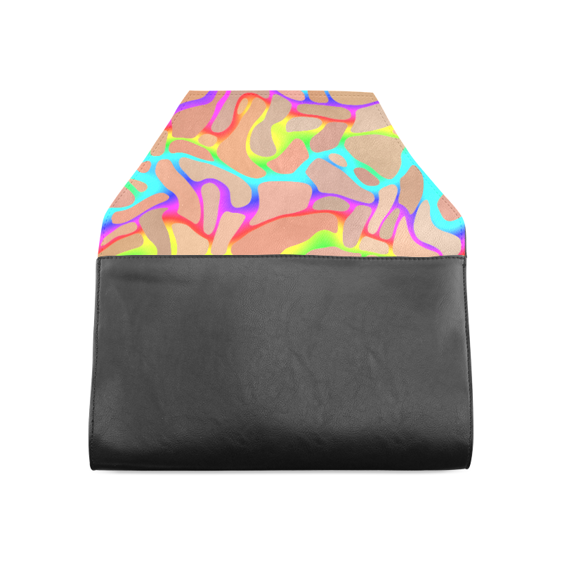 Colorful wavy shapes Clutch Bag (Model 1630)