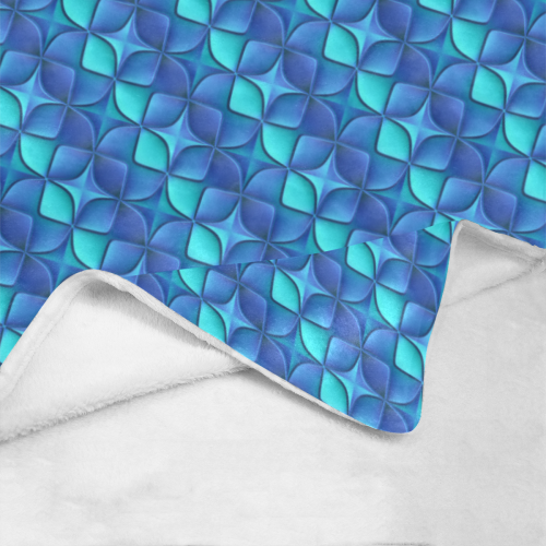 Blue shades abstract Ultra-Soft Micro Fleece Blanket 43''x56''
