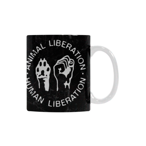 Animal Liberation, Human Liberation White Mug(11OZ)