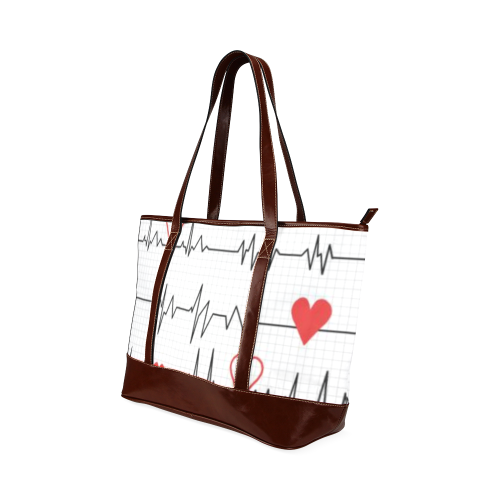 Ekg tote Tote Handbag (Model 1642)