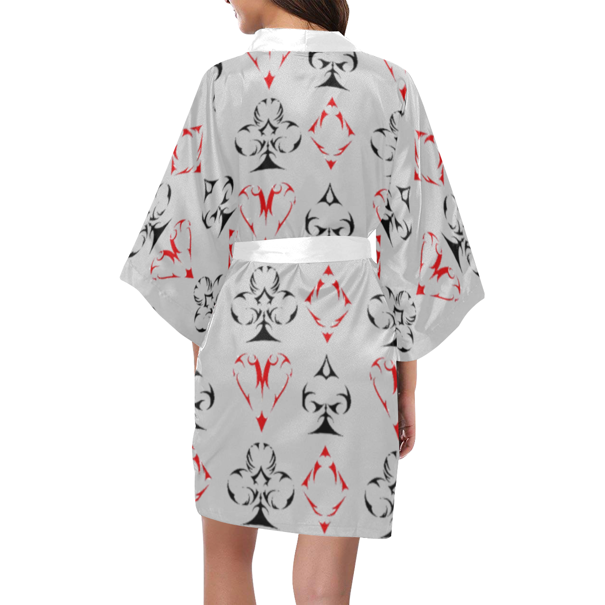 tribal card suits Kimono Robe
