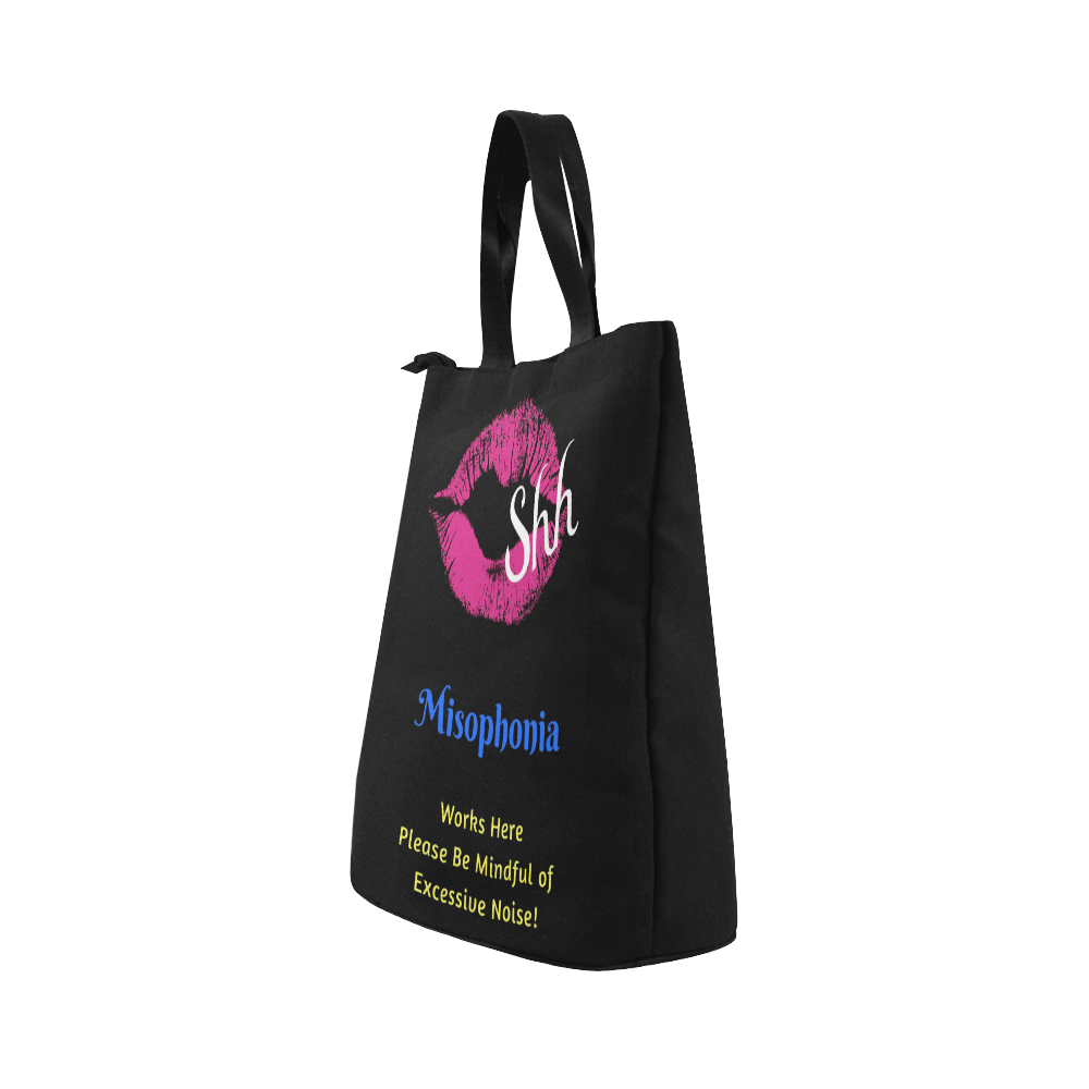 Misophonia Nylon Lunch Tote Bag (Model 1670)