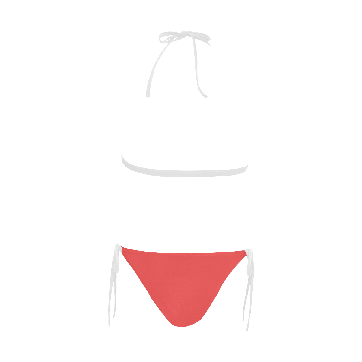 Pink Bikini with Angel Buckle Front Halter Bikini Swimsuit (Model S08)