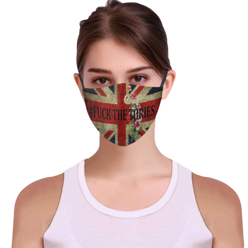 Tories 3D Mouth Mask with Drawstring (Pack of 3) (Model M04)