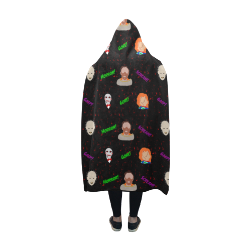 Horror Icons Hooded Blanket 60''x50''
