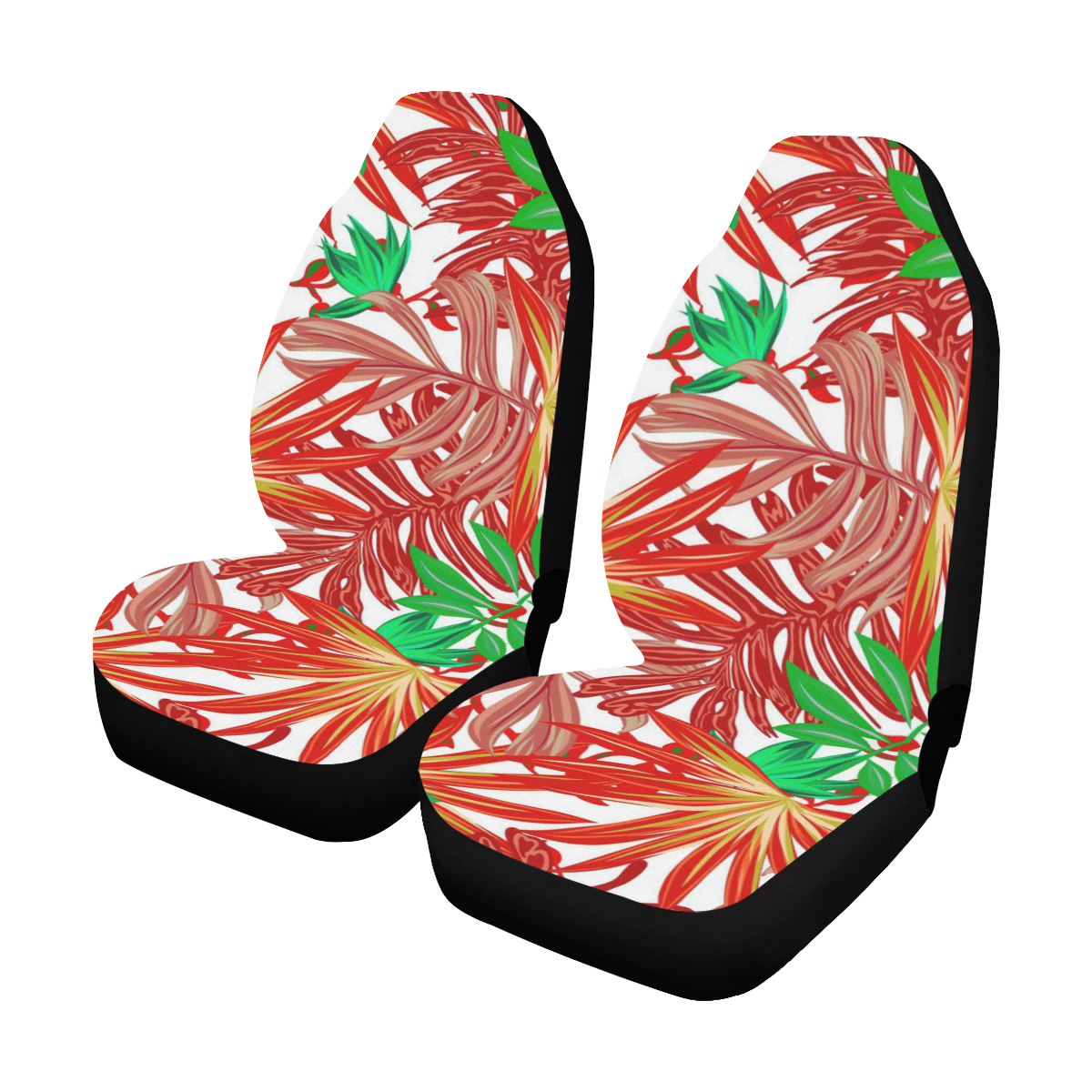 Pretty Leaves 4B by JamColors Car Seat Covers (Set of 2)