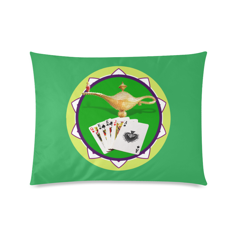 LasVegasIcons Poker Chip - Magic Lamp Custom Zippered Pillow Case 20"x26"(Twin Sides)