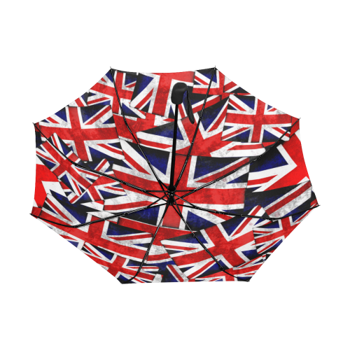 Union Jack British UK Flag Anti-UV Auto-Foldable Umbrella (Underside Printing) (U06)