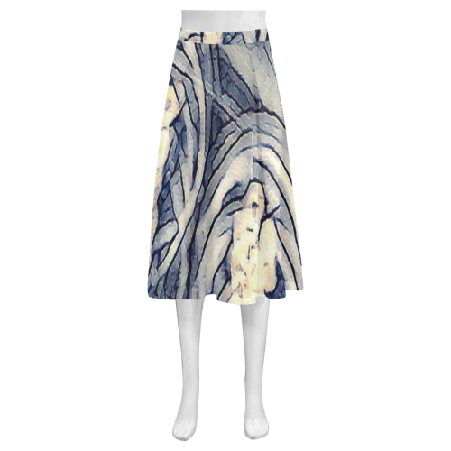 Cermamic Jelly Mnemosyne Women's Crepe Skirt (Model D16)