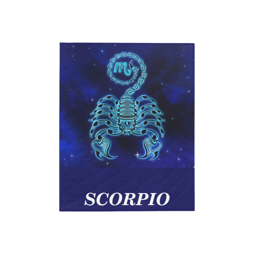 Scorpio design Quilt 40"x50"