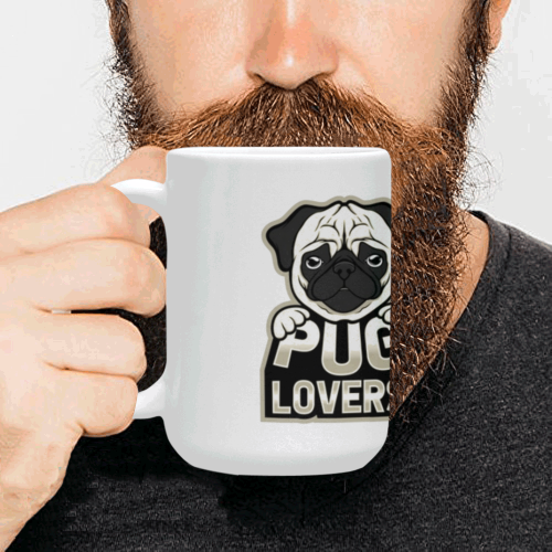 PUG LOVERS Custom Ceramic Mug (15OZ)