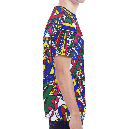 Whimsical New All Over Print T-shirt for Men (Model T45)