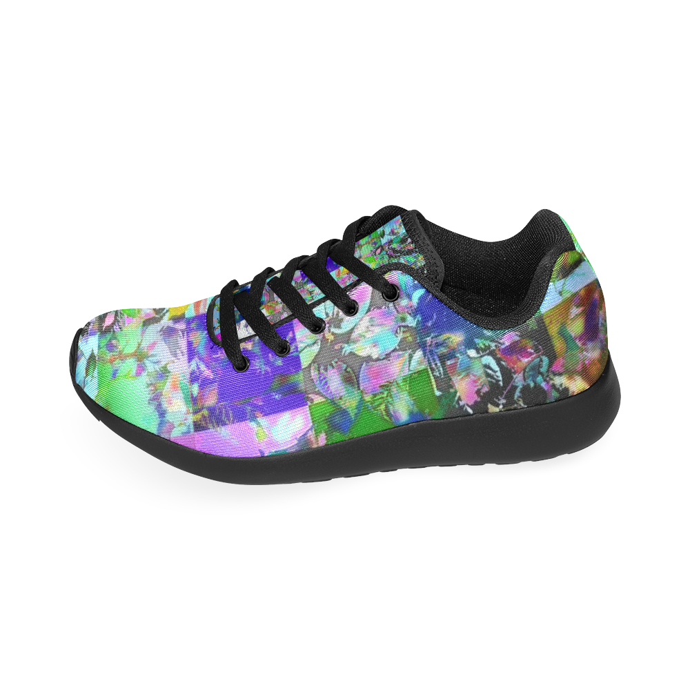 Foliage Patchwork #12 by Jera Nour Women's Running Shoes/Large Size (Model 020)
