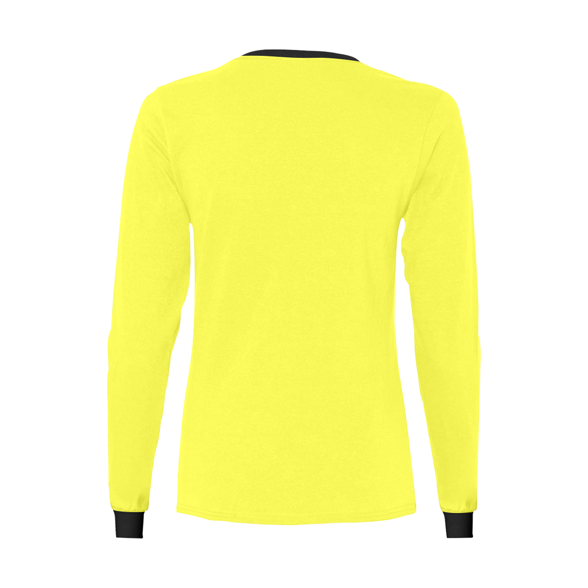 color maximum yellow Women's All Over Print Long Sleeve T-shirt (Model T51)