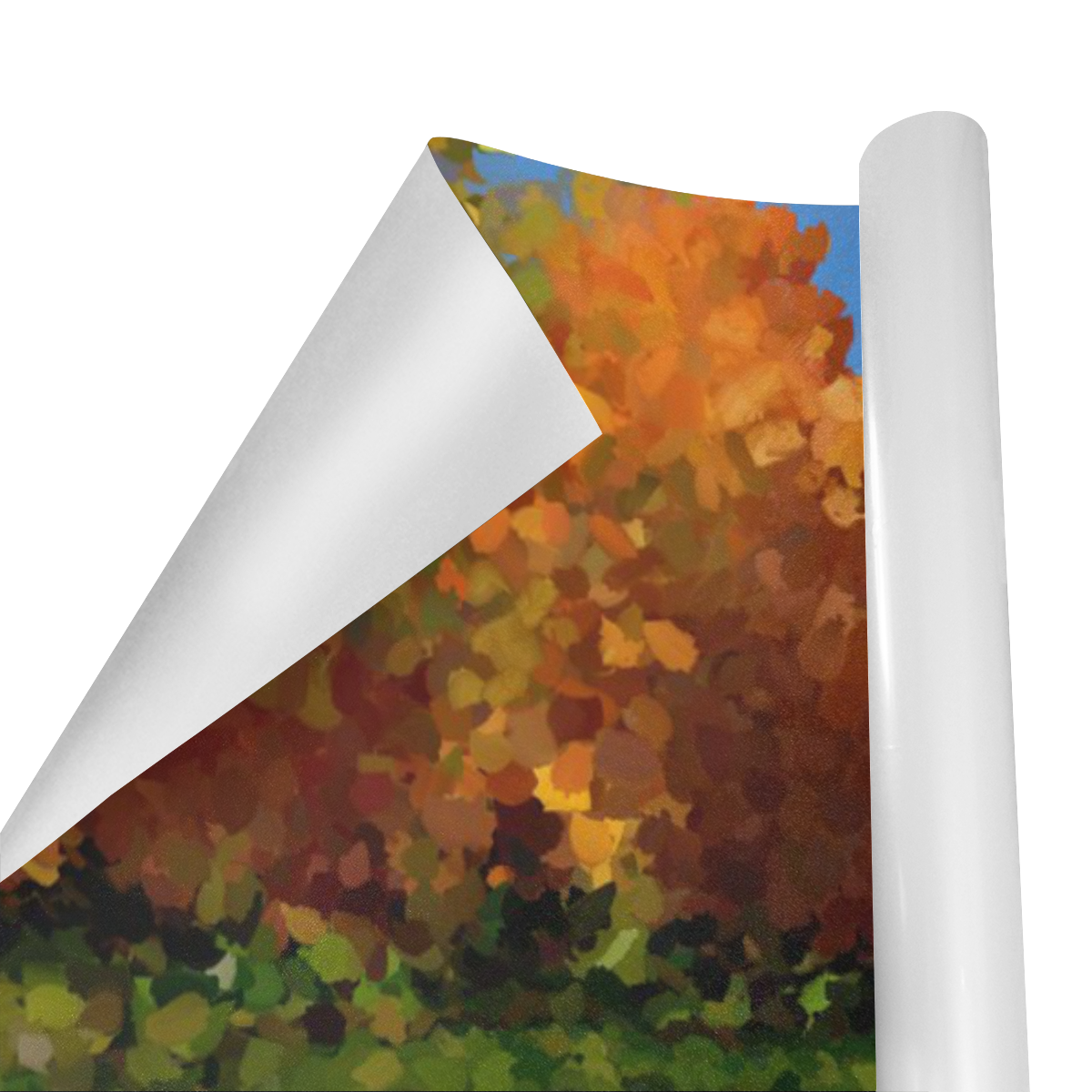 Park, oil painting, landscape Gift Wrapping Paper 58"x 23" (5 Rolls)