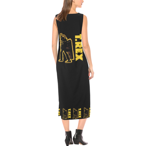 ELECTRIC WARRIOR SLEEVELESS DRESS 2 Phaedra Sleeveless Open Fork Long Dress (Model D08)