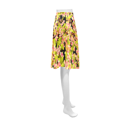 Flower Pattern Athena Women's Short Skirt (Model D15)
