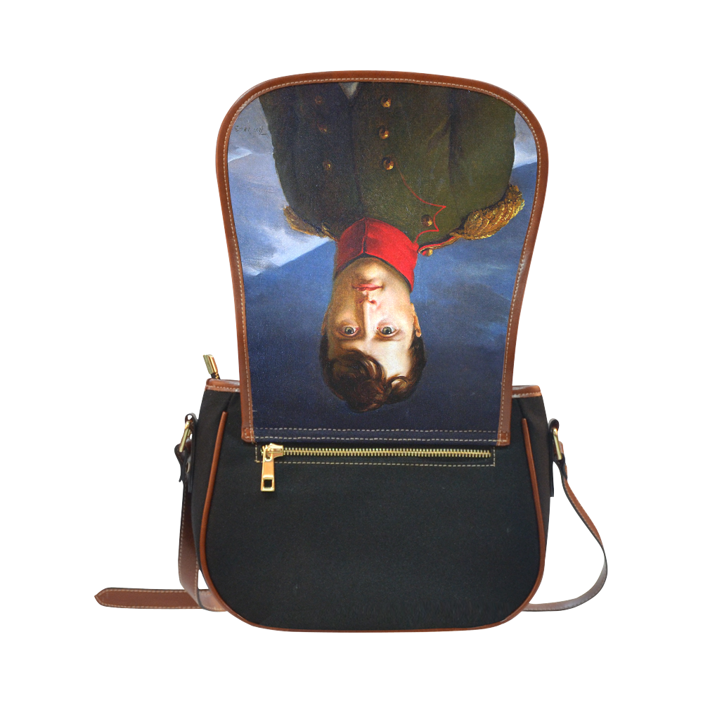 Napoleon Bonaparte Saddle Bag/Small (Model 1649)(Flap Customization)