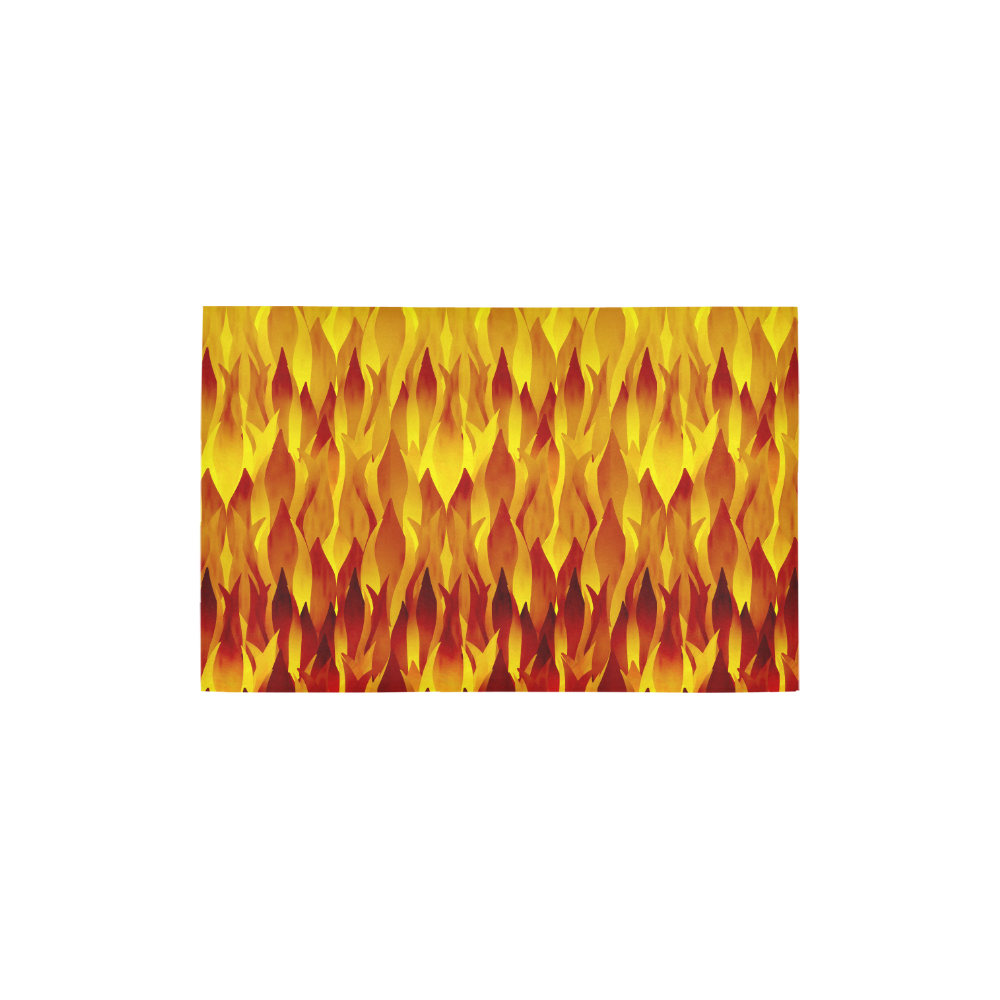 Hot Fire and Flames Halloween Decor Area Rug 2'7"x 1'8‘’