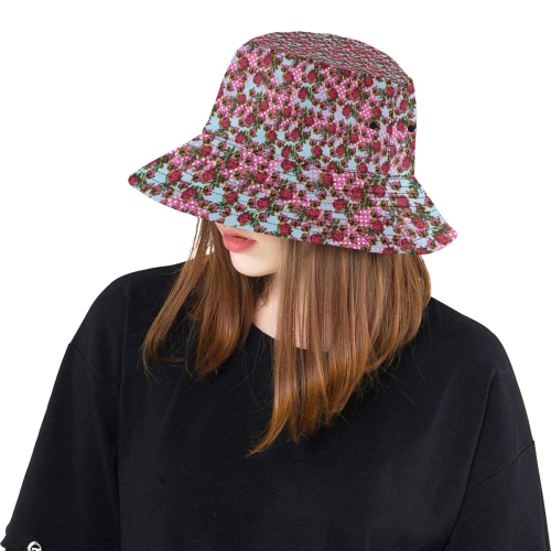 lazy cat ombre pattern All Over Print Bucket Hat