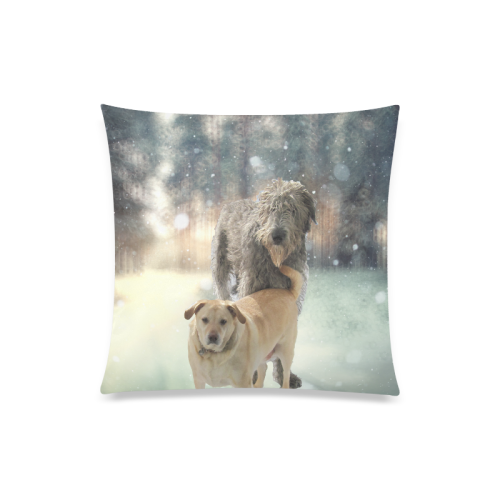 Max and Jack 20 x 20  pillow cover Custom Zippered Pillow Case 20"x20"(Twin Sides)
