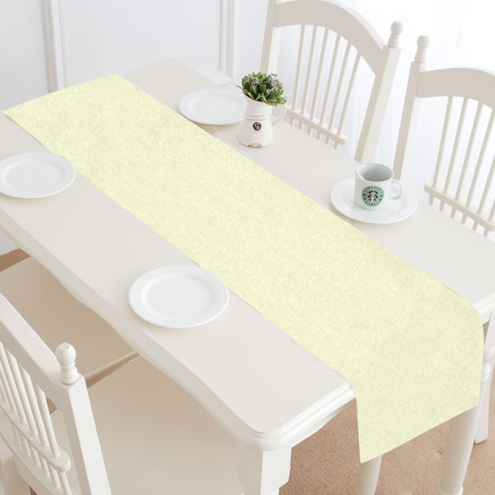 color light goldenrod yellow Table Runner 16x72 inch