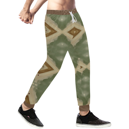 Geometric Camo Men's All Over Print Sweatpants (Model L11)