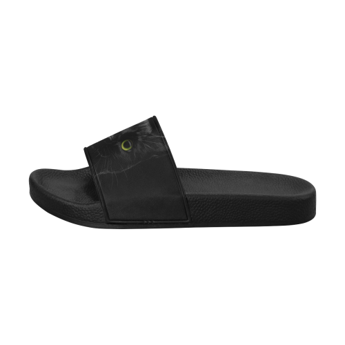 Black Cat Men's Slide Sandals (Model 057)
