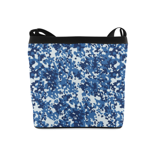 Digital Blue Camouflage Crossbody Bags (Model 1613)