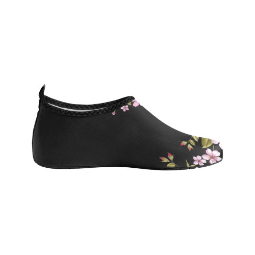 Pure Nature - Summer Of Pink Roses 1 Women's Slip-On Water Shoes (Model 056)