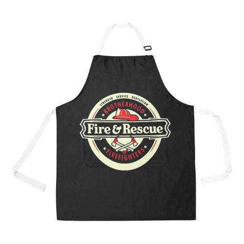 Brotherhood Firefighters Fire And Rescue All Over Print Apron