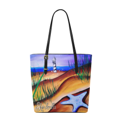 Chilly Winter Beach by Skinderella Euramerican Tote Bag/Small (Model 1655)