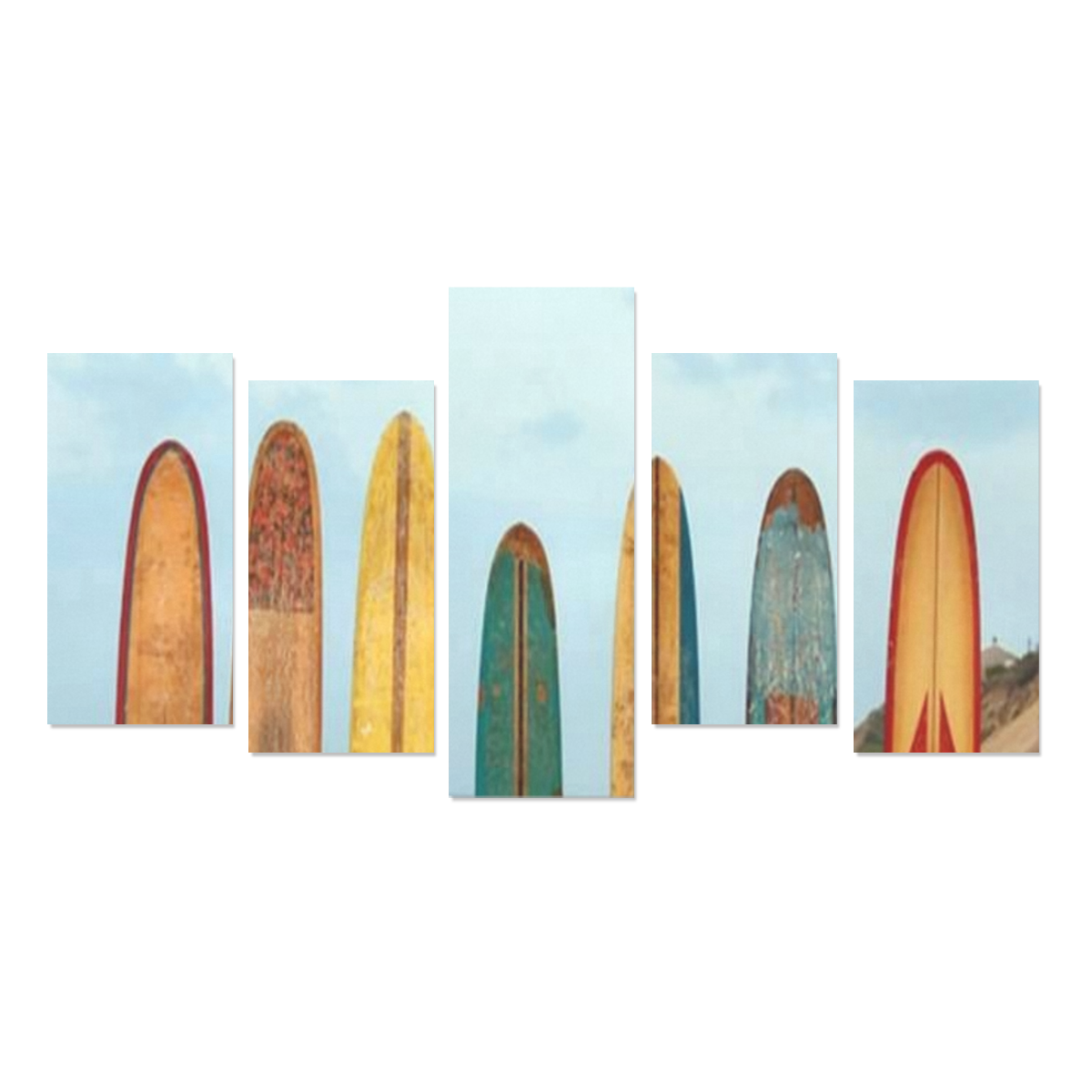 GONE SURFIN' RETRO Canvas Print Sets E (No Frame)